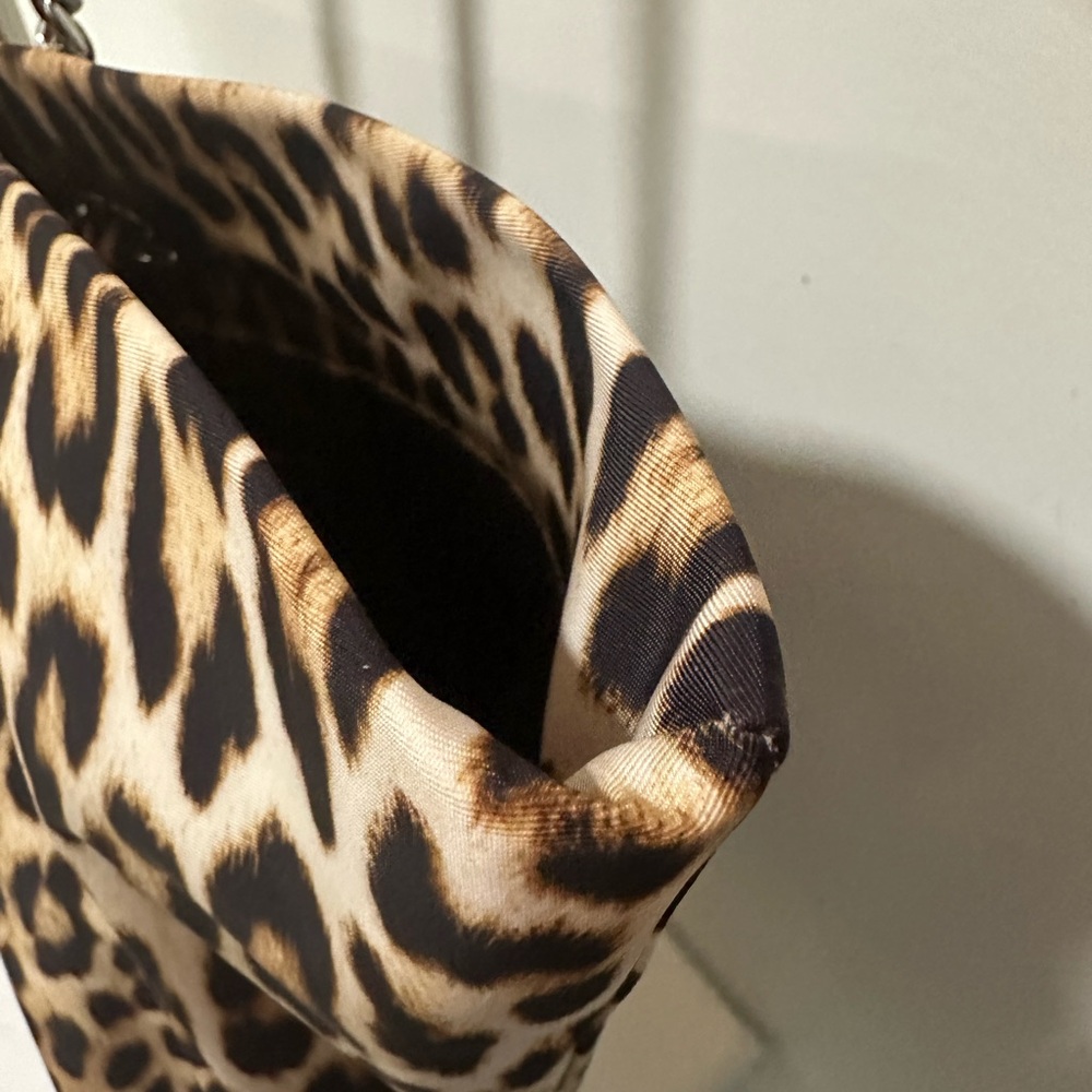 Tory Burch Leopard Print Tote with Chain Handles - Picture 5 of 13
